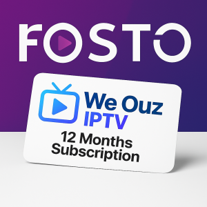 Fosto IPTV 12 Months Official Activation Code – Weouz IPTV